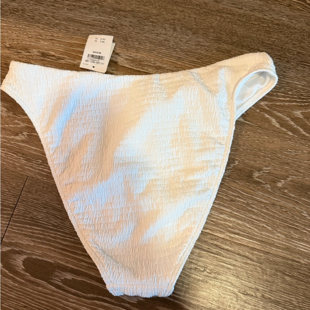Abercrombie & Fitch Textured White Swim Bottom - Picture 2 of 3